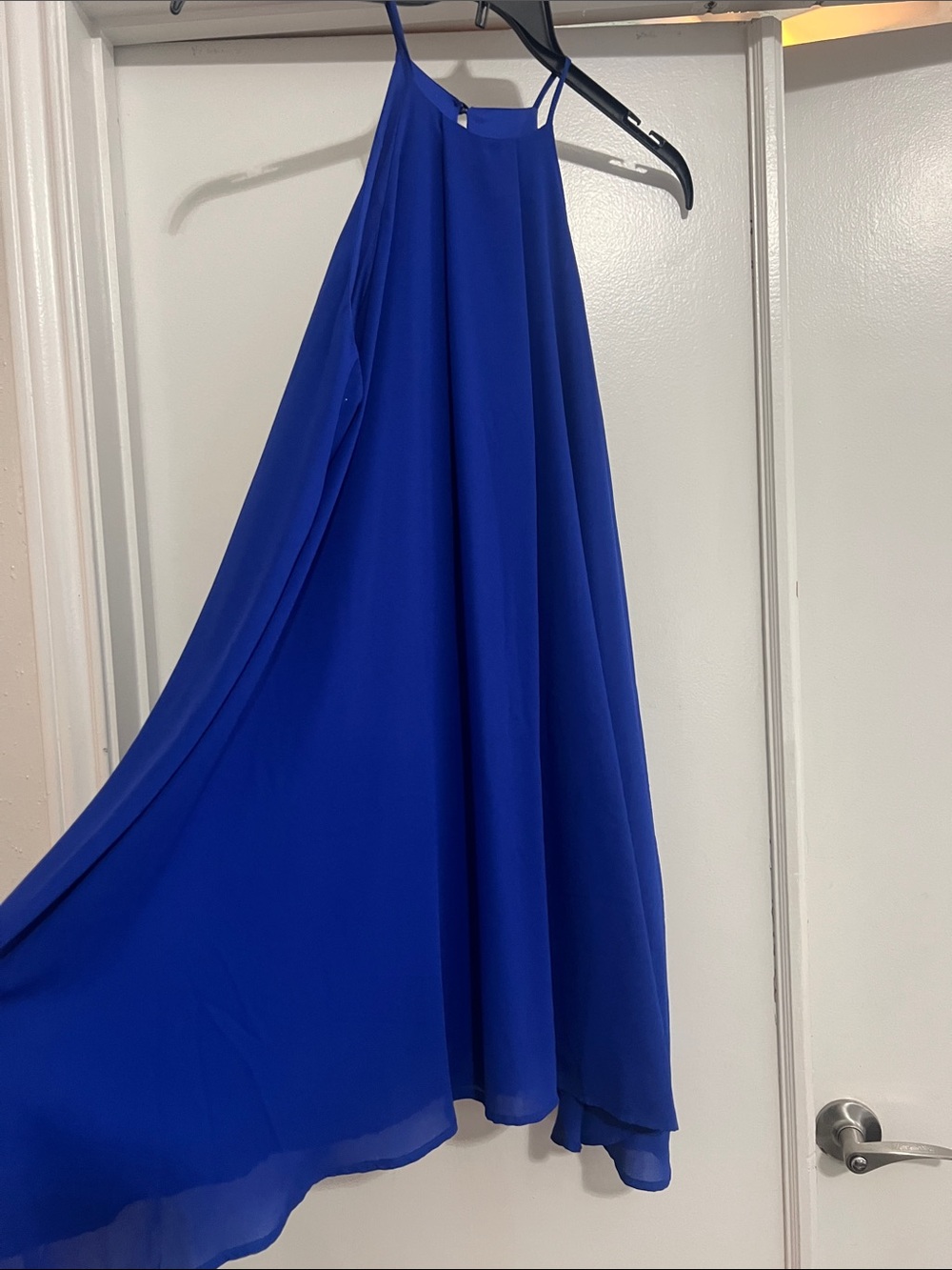 Charlotte Russe Royal Blue Halter Midi Dress